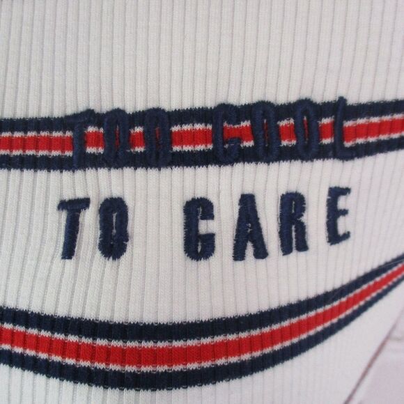 NWT Bershka Size XS Striped Graphic Patch Cutout Dress - Picture 2 of 5